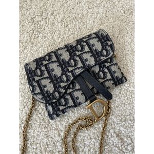 DIOR SADDLE RECTANGULAR CLOTH HANDBAG